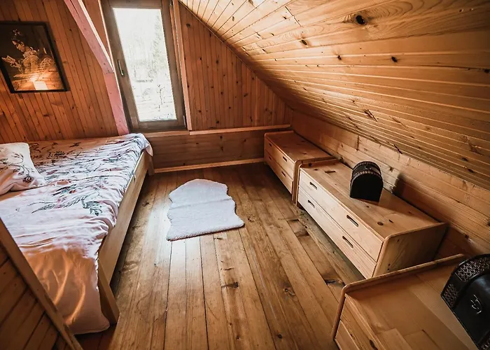 Chalet Wooden Zurej With Hot Tub